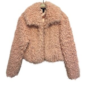 torrid Powder Pink Faux Fur Teddy Jacket